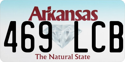 AR license plate 469LCB