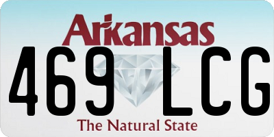 AR license plate 469LCG