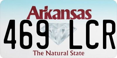 AR license plate 469LCR