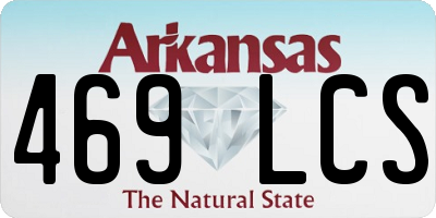 AR license plate 469LCS