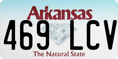 AR license plate 469LCV