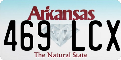 AR license plate 469LCX
