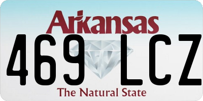 AR license plate 469LCZ