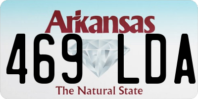 AR license plate 469LDA