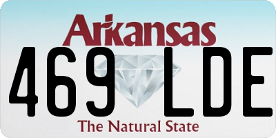 AR license plate 469LDE