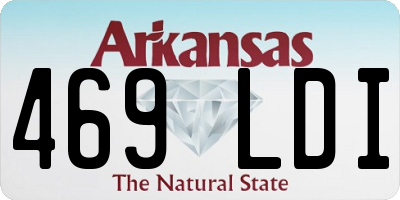 AR license plate 469LDI