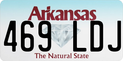 AR license plate 469LDJ