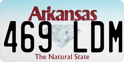 AR license plate 469LDM