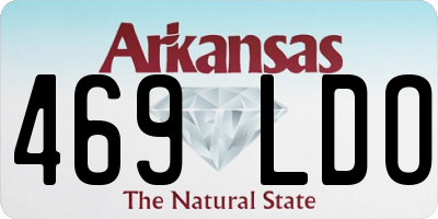 AR license plate 469LDO