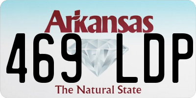 AR license plate 469LDP