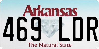 AR license plate 469LDR