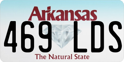 AR license plate 469LDS