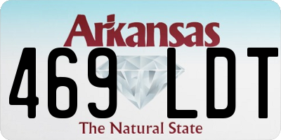 AR license plate 469LDT