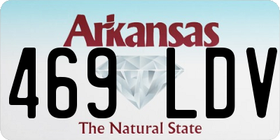 AR license plate 469LDV