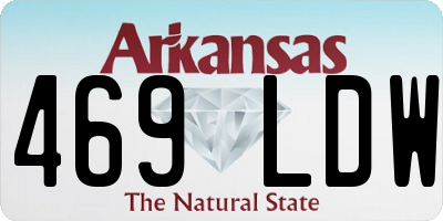 AR license plate 469LDW