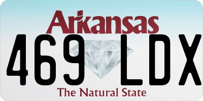 AR license plate 469LDX