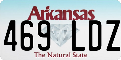 AR license plate 469LDZ