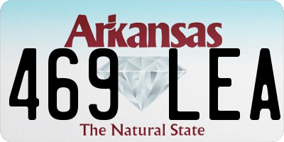AR license plate 469LEA