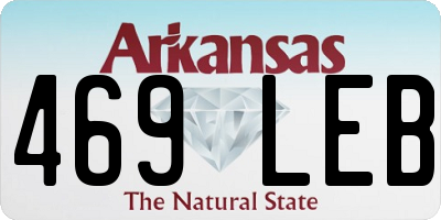 AR license plate 469LEB