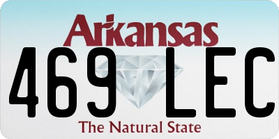 AR license plate 469LEC