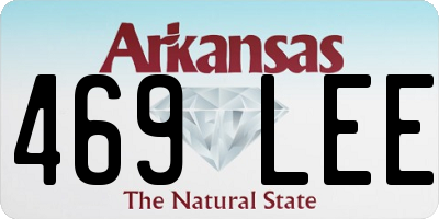 AR license plate 469LEE