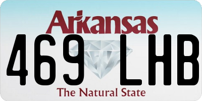 AR license plate 469LHB