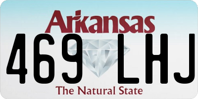 AR license plate 469LHJ