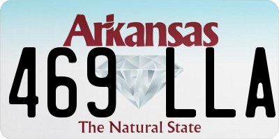 AR license plate 469LLA