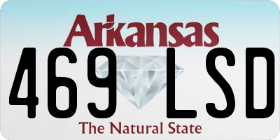 AR license plate 469LSD