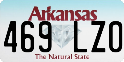 AR license plate 469LZO