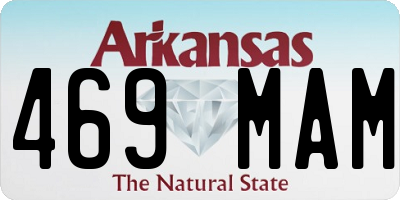 AR license plate 469MAM