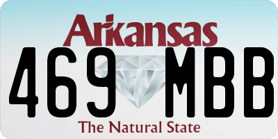 AR license plate 469MBB