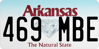 AR license plate 469MBE