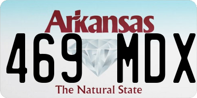 AR license plate 469MDX