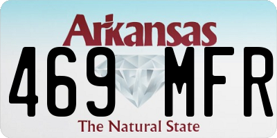 AR license plate 469MFR