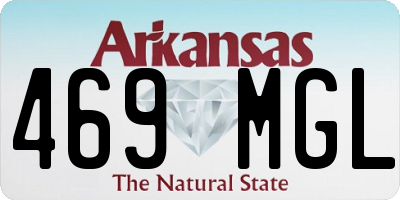 AR license plate 469MGL