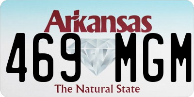 AR license plate 469MGM