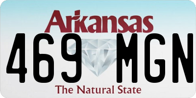 AR license plate 469MGN