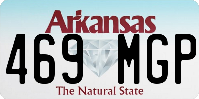 AR license plate 469MGP