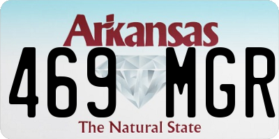 AR license plate 469MGR