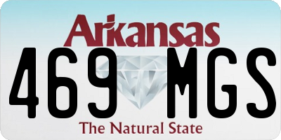 AR license plate 469MGS