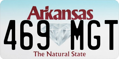AR license plate 469MGT