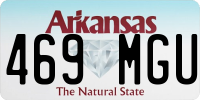 AR license plate 469MGU