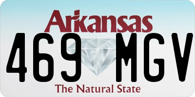 AR license plate 469MGV