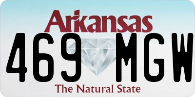 AR license plate 469MGW