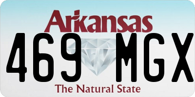 AR license plate 469MGX