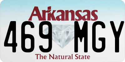 AR license plate 469MGY