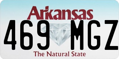 AR license plate 469MGZ