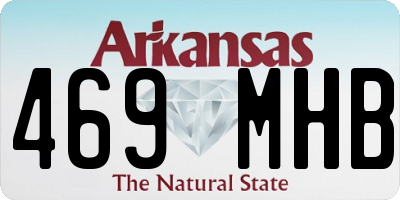 AR license plate 469MHB