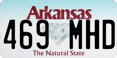 AR license plate 469MHD